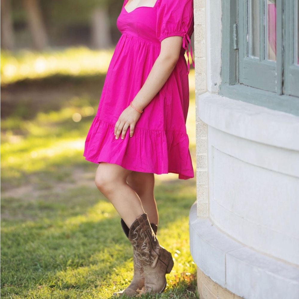 Altar’d State Bright Pink Dress